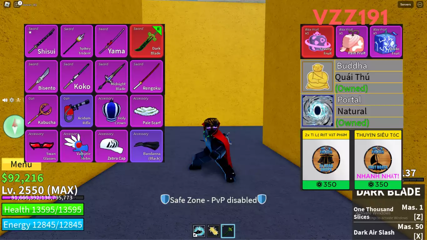 🔥FREE🔥 Tặng Acc Blox Fruit Vip 3